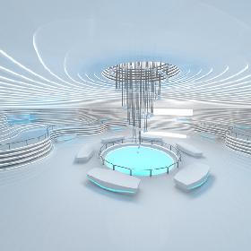 Sci-Fi Exhibition Room 3D model